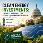 Illustration of Clean Energy Investments: The Best Strategy for Climate Change Legislation