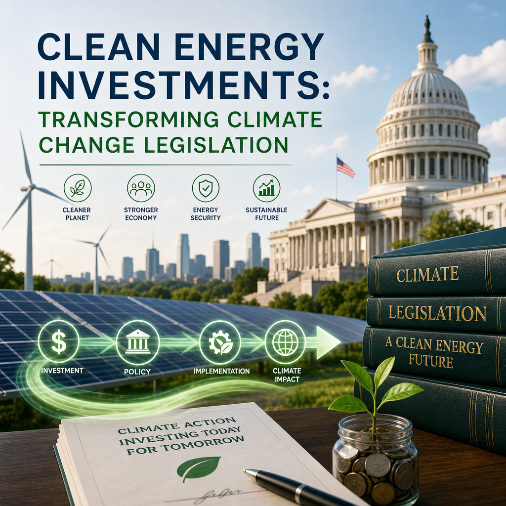 Additional Illustration of Clean Energy Investments: Transforming Climate Change Legislation