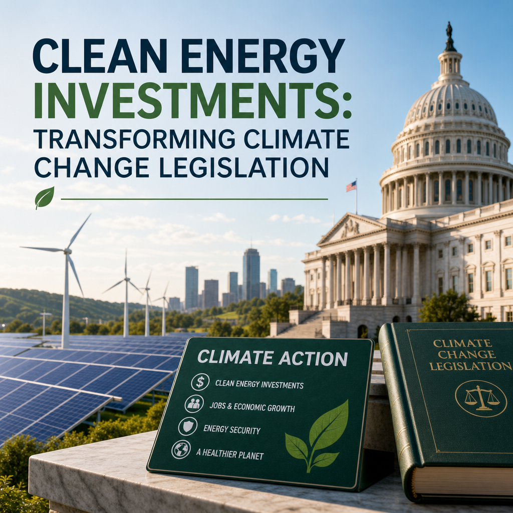 Additional Illustration of Clean Energy Investments: Transforming Climate Change Legislation