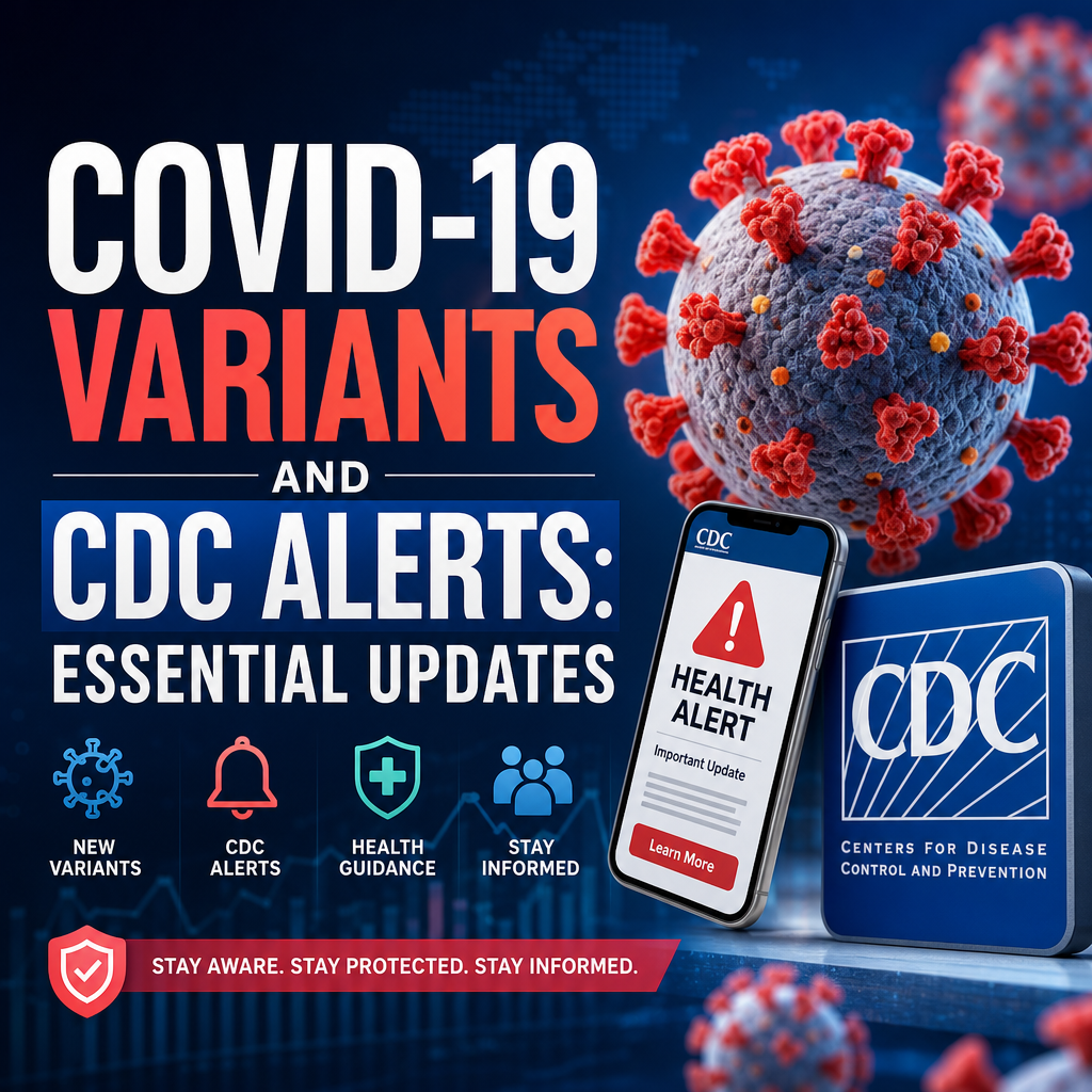 Illustration of COVID-19 Variants and CDC Alerts: Essential Updates