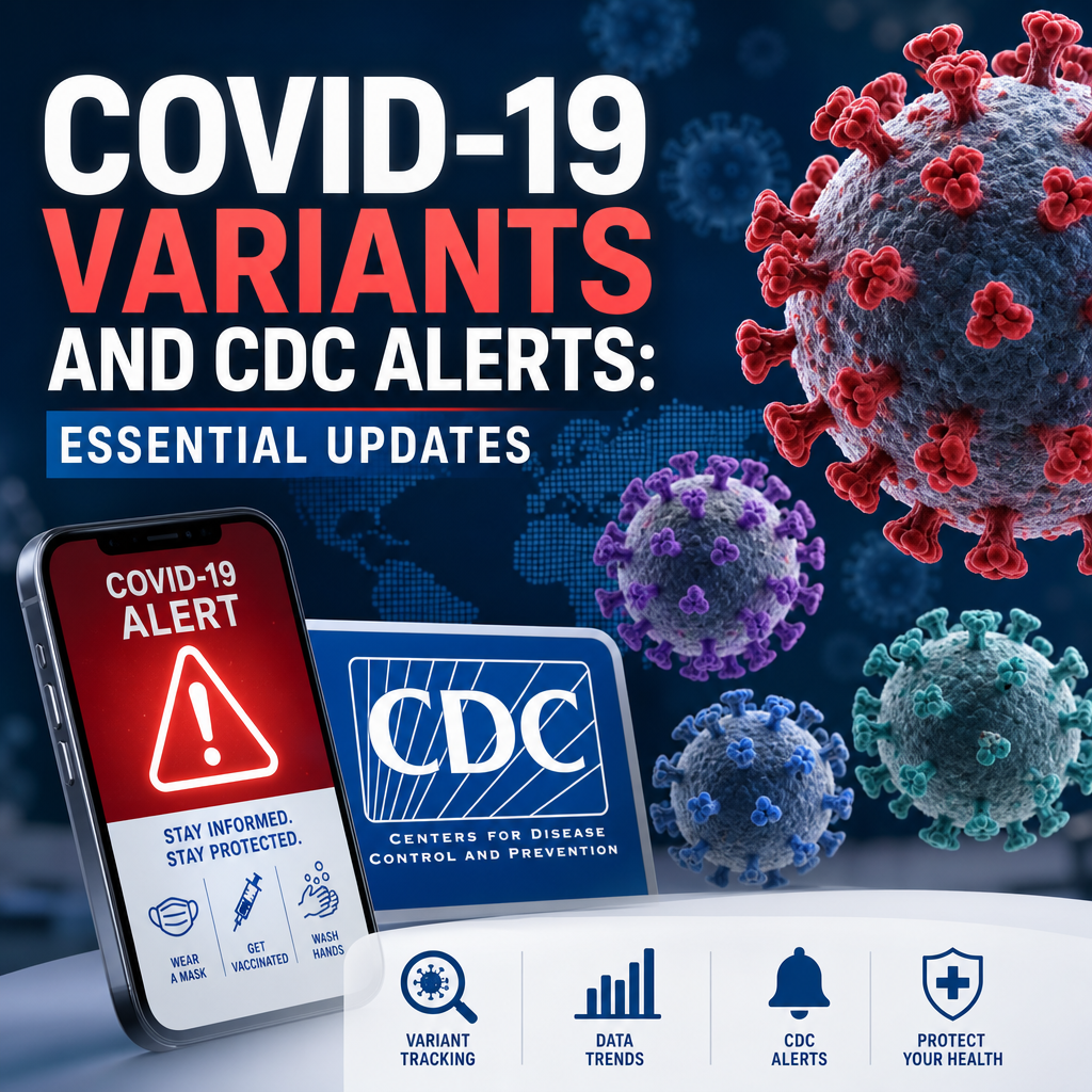 Illustration of COVID-19 Variants and CDC Alerts: Essential Updates