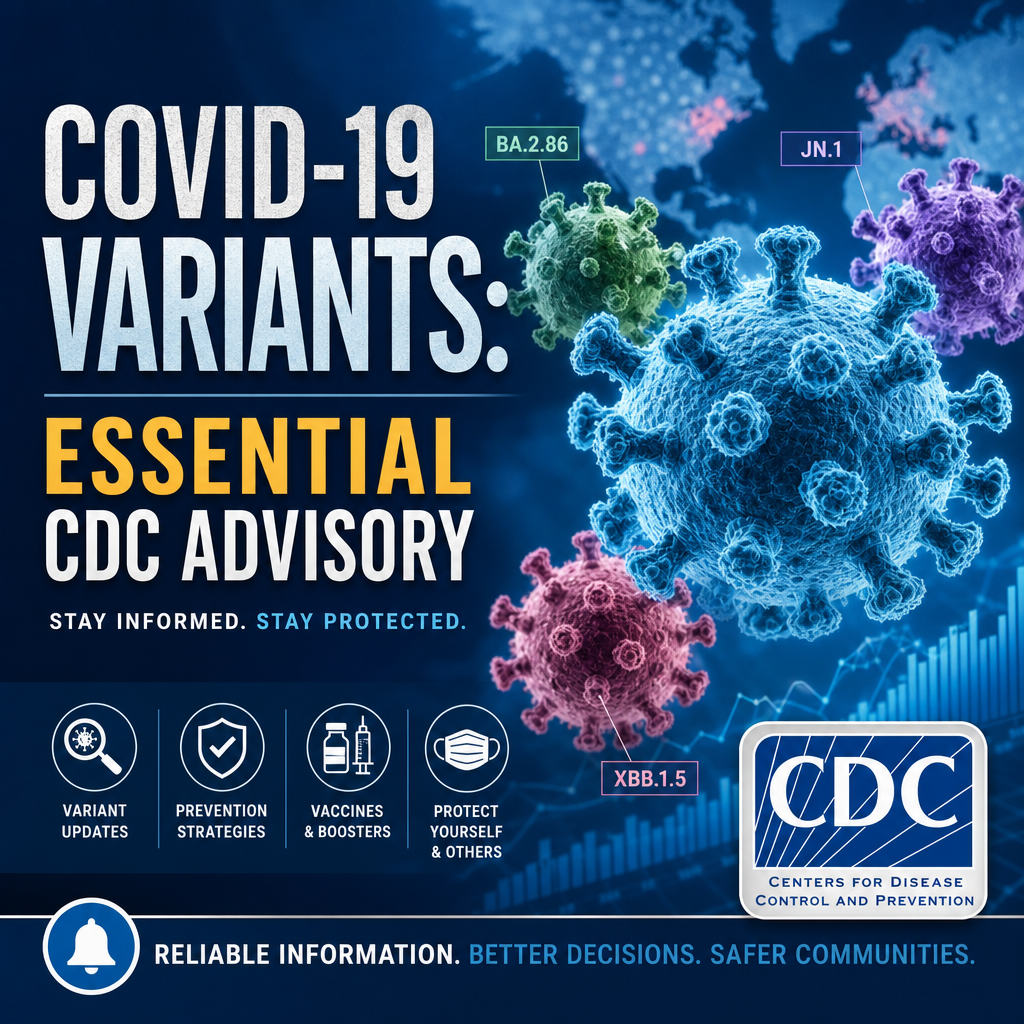Illustration of COVID-19 Variants: Essential CDC Advisory