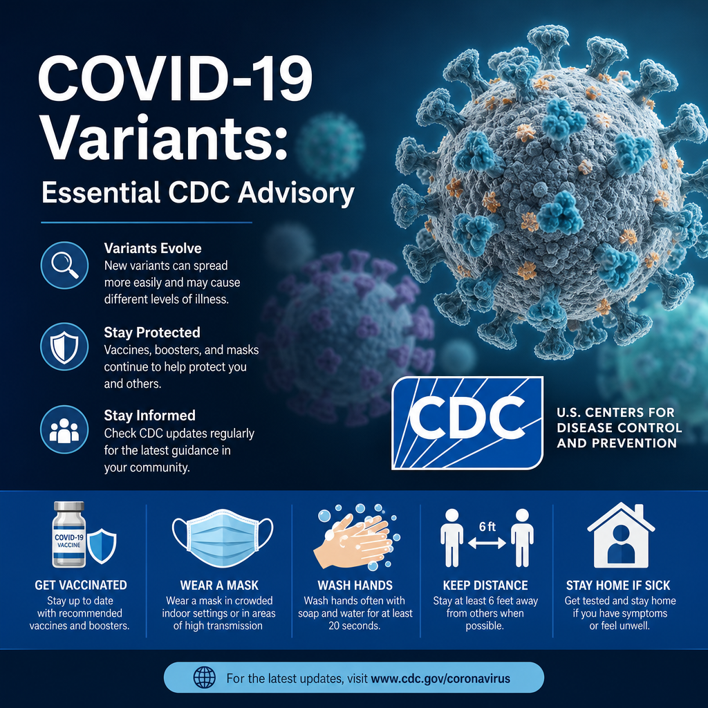 Additional Illustration of COVID-19 Variants: Essential CDC Advisory