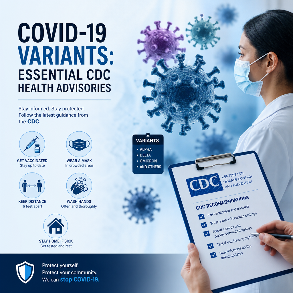 Additional Illustration of COVID-19 Variants: Essential CDC Health Advisories