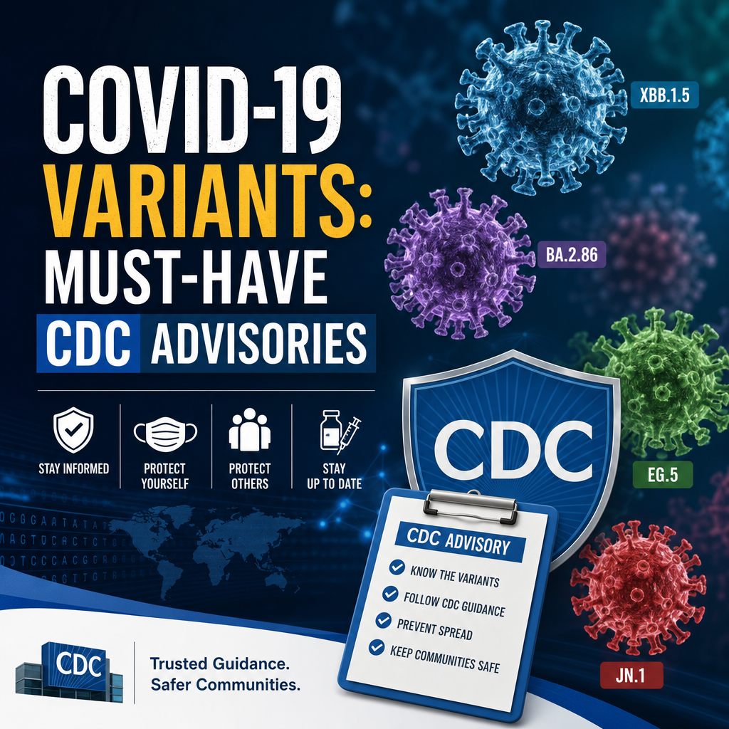 Illustration of COVID-19 Variants: Must-Have CDC Advisories