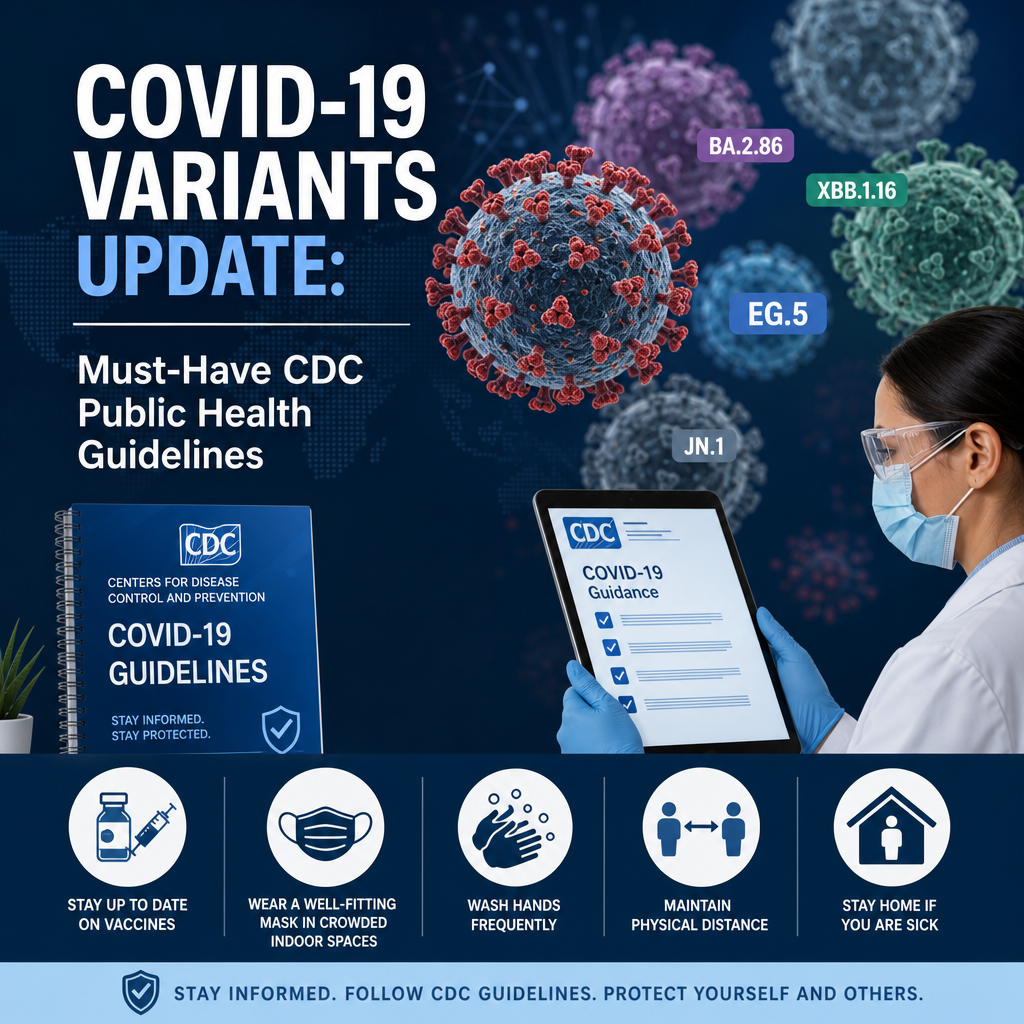 Additional Illustration of COVID-19 Variants Update: Must-Have CDC Public Health Guidelines