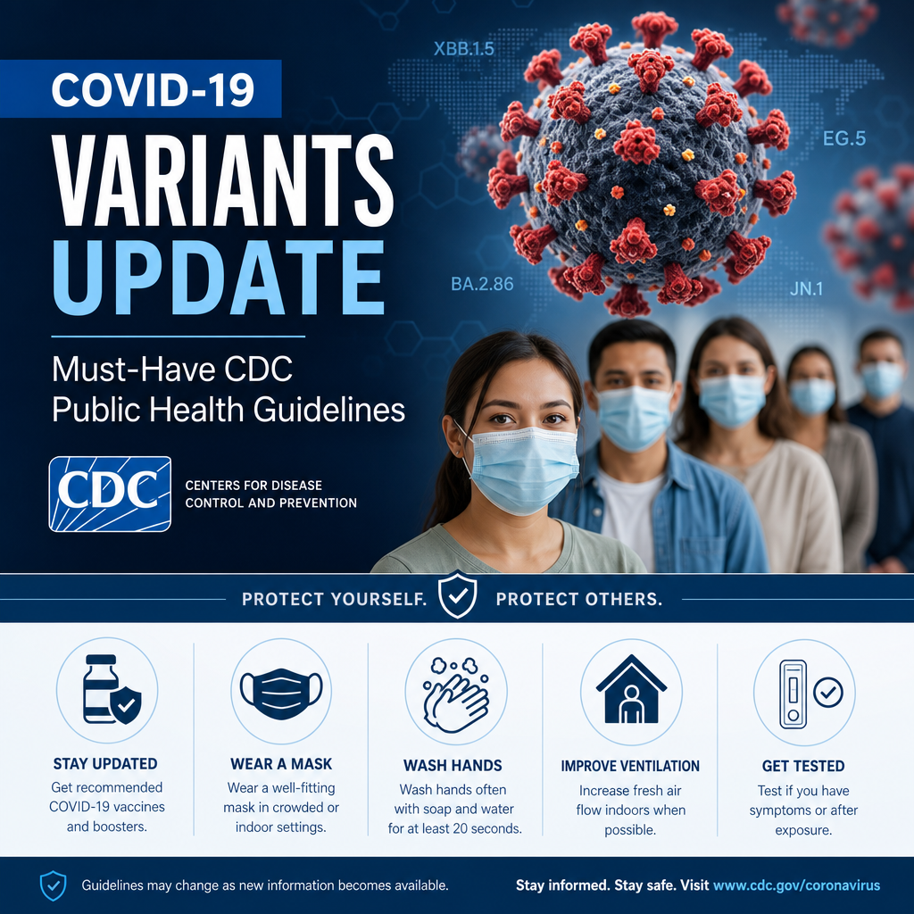 Additional Illustration of COVID-19 Variants Update: Must-Have CDC Public Health Guidelines