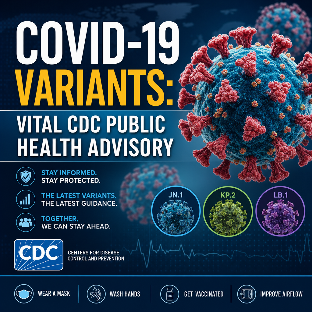 Illustration of COVID-19 Variants: Vital CDC Public Health Advisory