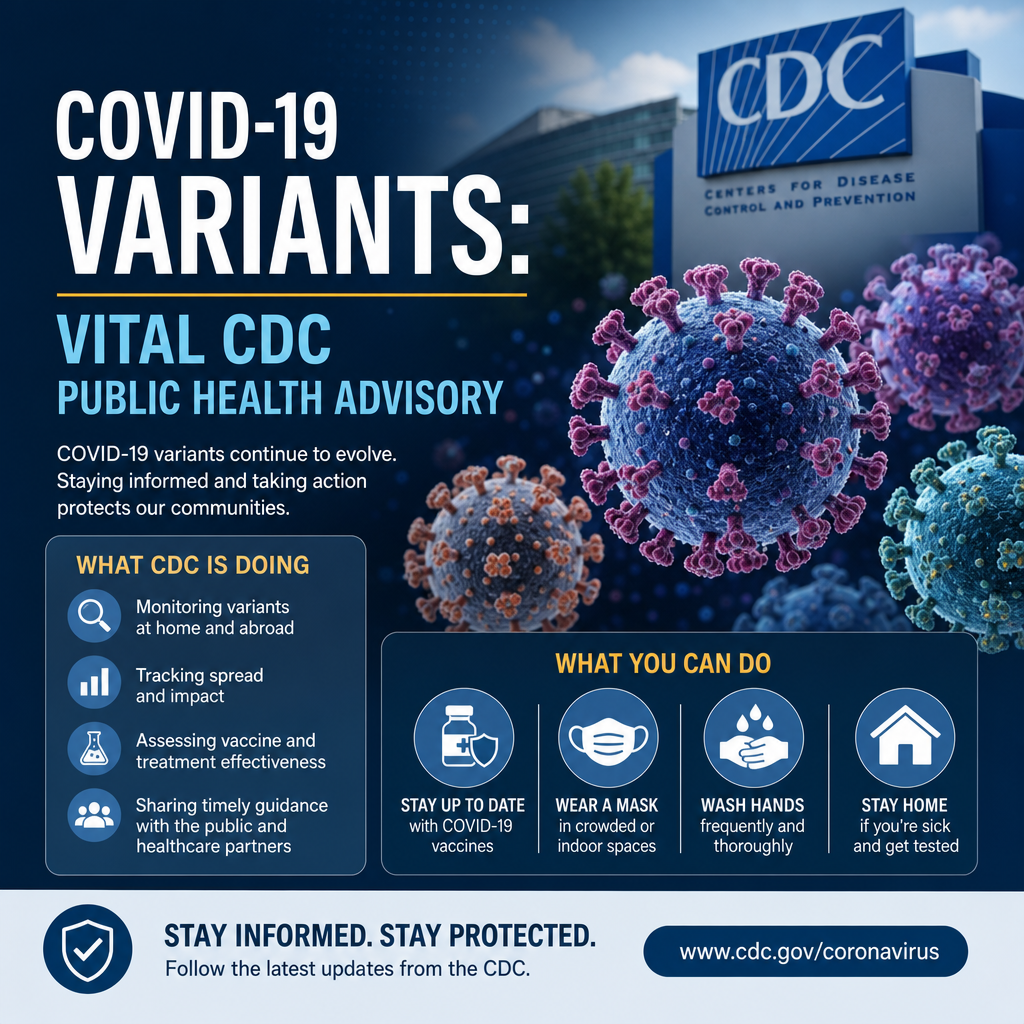 Additional Illustration of COVID-19 Variants: Vital CDC Public Health Advisory