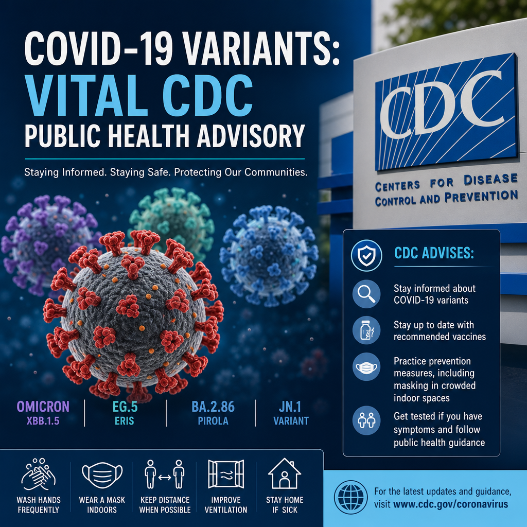 Additional Illustration of COVID-19 Variants: Vital CDC Public Health Advisory