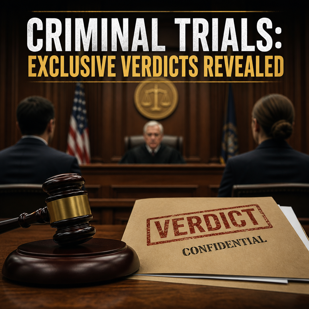 Illustration of Criminal Trials: Exclusive Verdicts Revealed