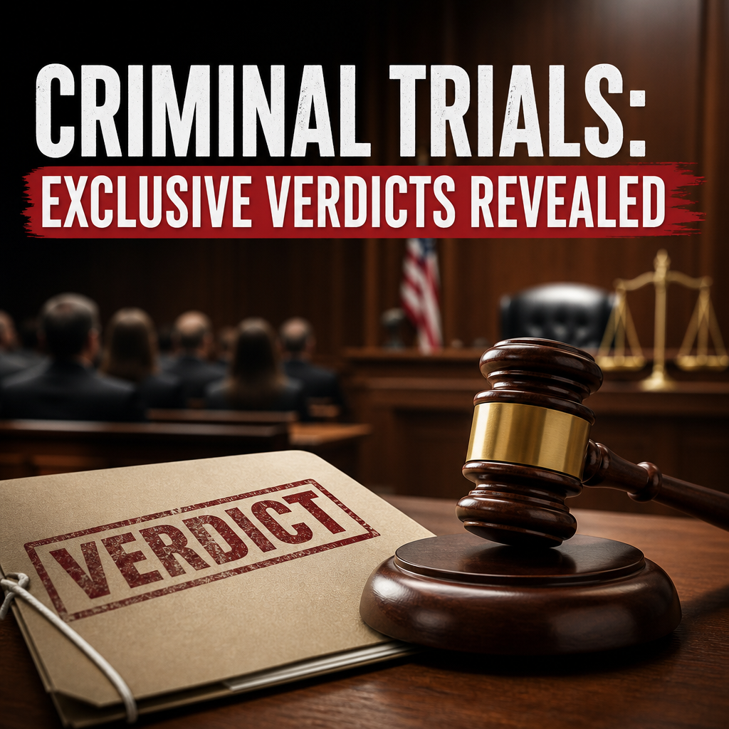 Additional Illustration of Criminal Trials: Exclusive Verdicts Revealed