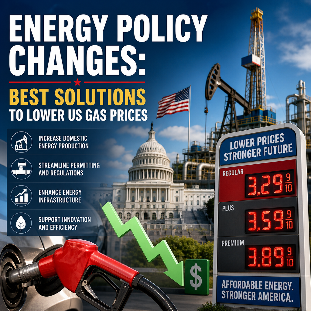 Additional Illustration of Energy Policy Changes: Best Solutions to Lower US Gas Prices