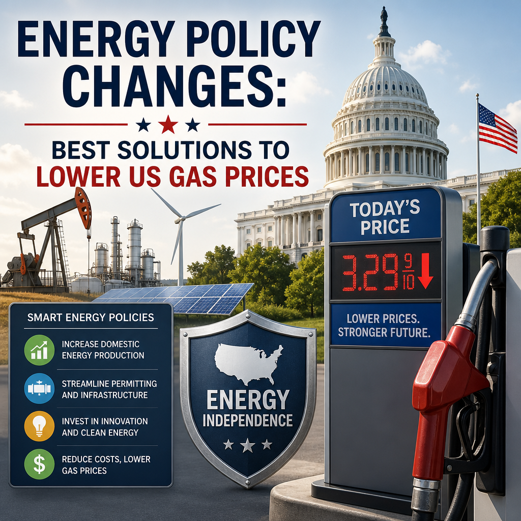 Additional Illustration of Energy Policy Changes: Best Solutions to Lower US Gas Prices