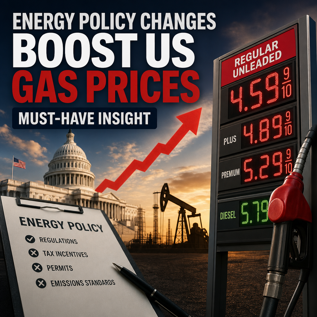 Illustration of Energy Policy Changes Boost US Gas Prices - Must-Have Insight
