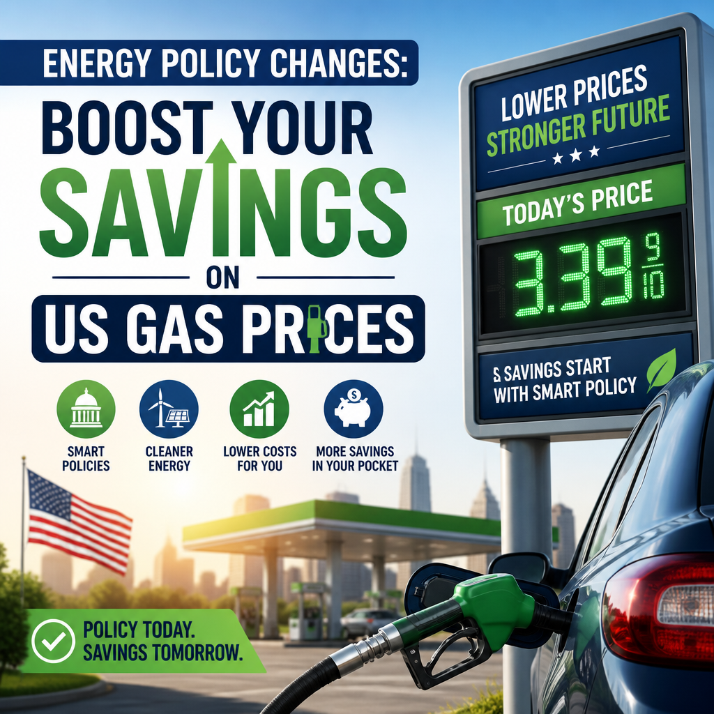 Illustration of Energy Policy Changes: Boost Your Savings on US Gas Prices