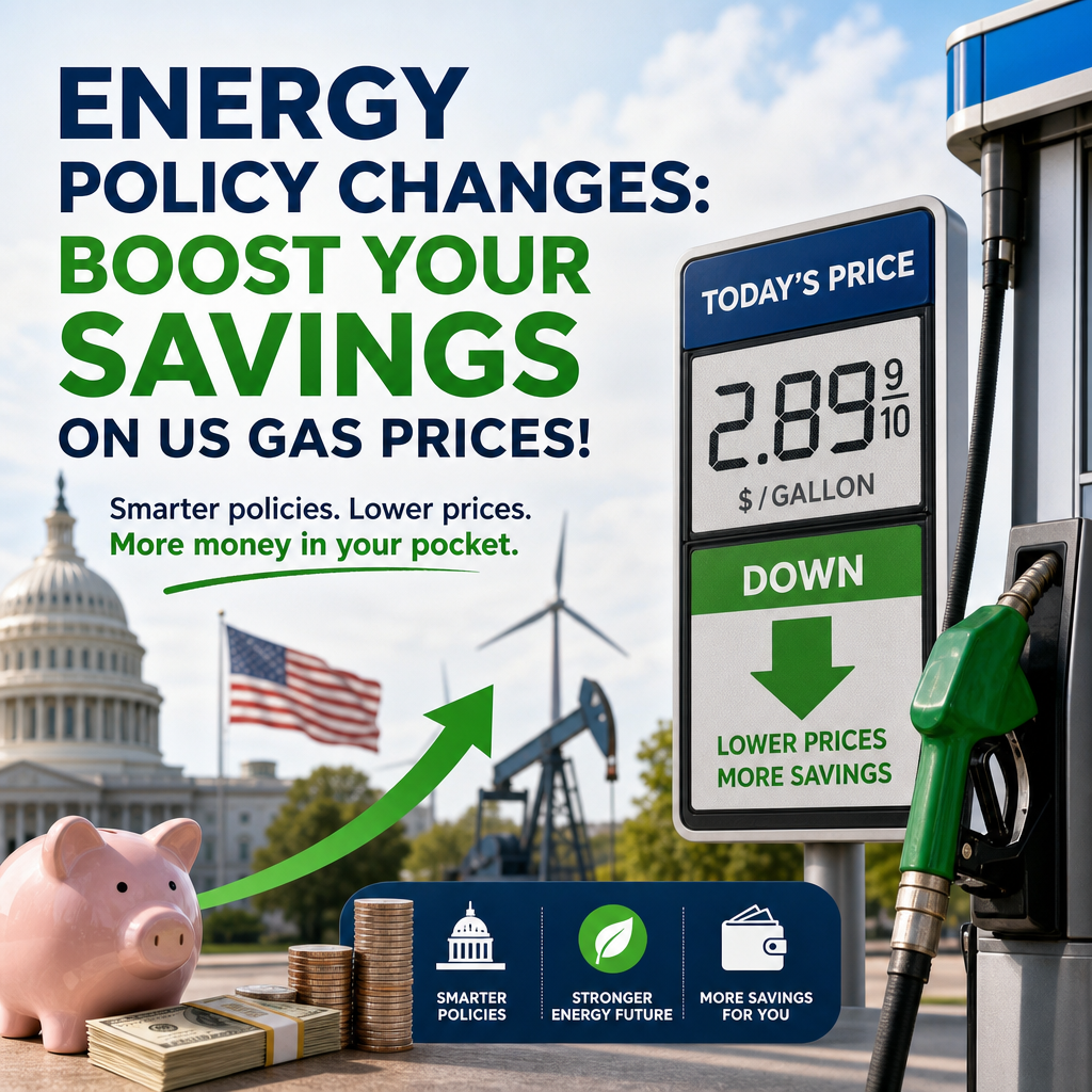 Additional Illustration of Energy Policy Changes: Boost Your Savings on US Gas Prices!