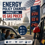 Illustration of Energy Policy Changes: Impact on US Gas Prices & Consumers