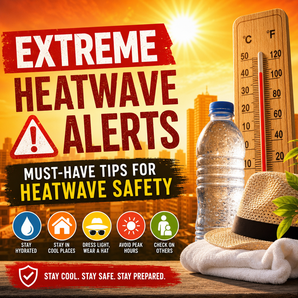 Illustration of Extreme Heatwave Alerts: Must-Have Tips for Heatwave Safety