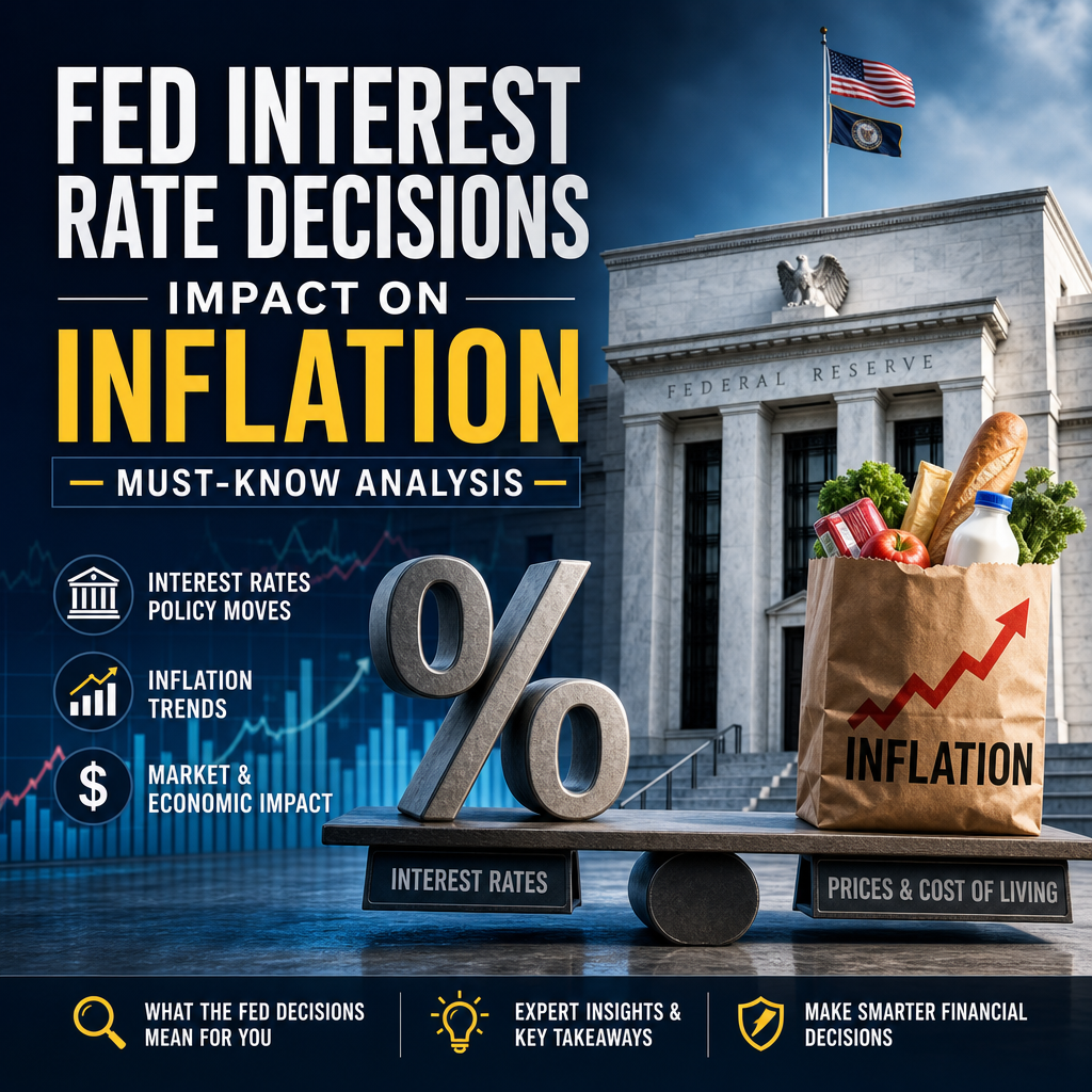 Illustration of Fed Interest Rate Decisions Impact on Inflation: Must-Know Analysis