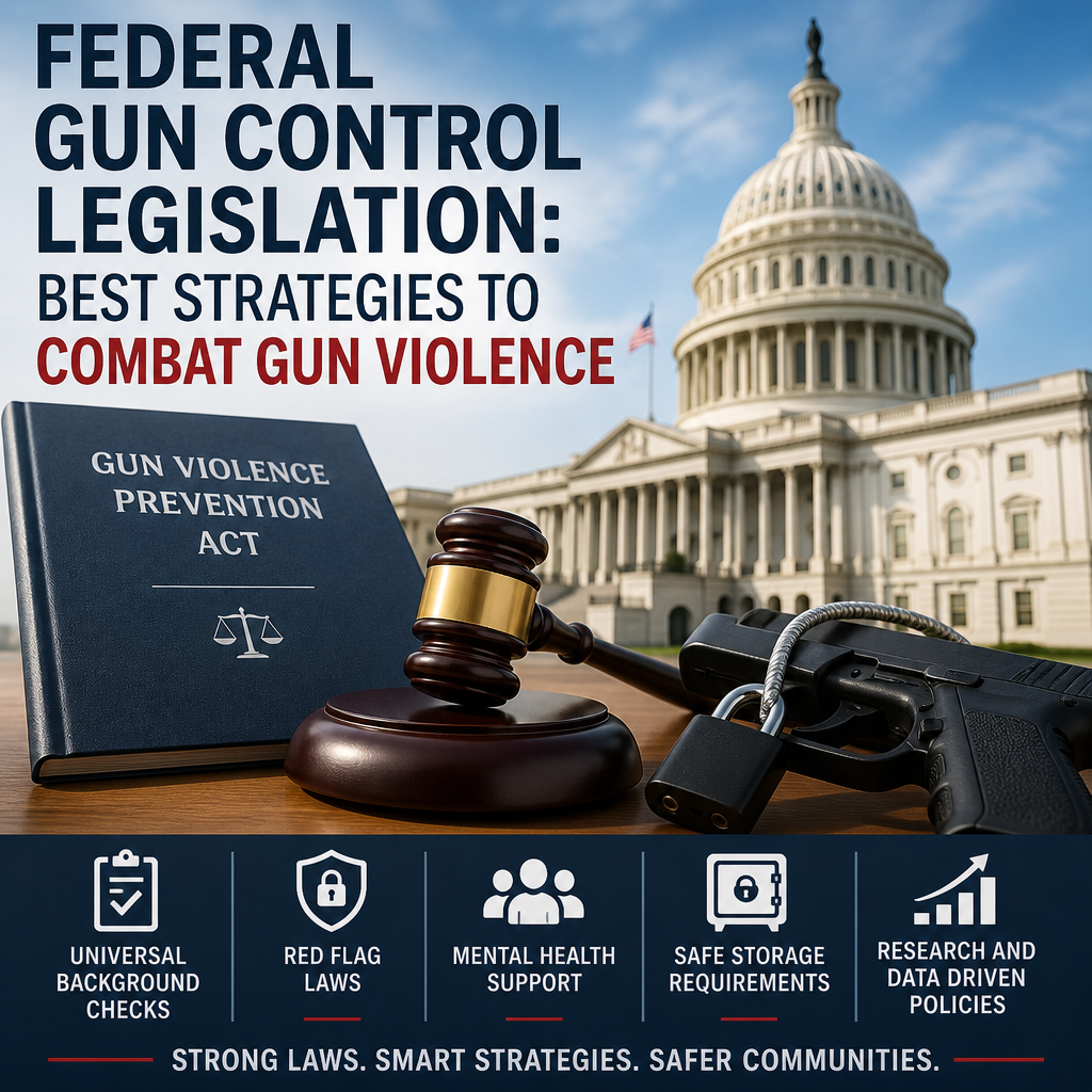 Illustration of Federal Gun Control Legislation: Best Strategies to Combat Gun Violence