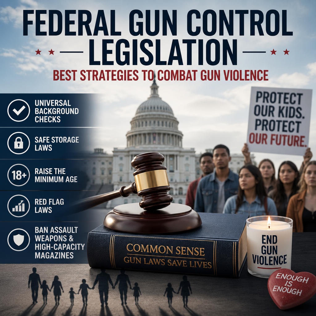 Additional Illustration of Federal Gun Control Legislation: Best Strategies to Combat Gun Violence