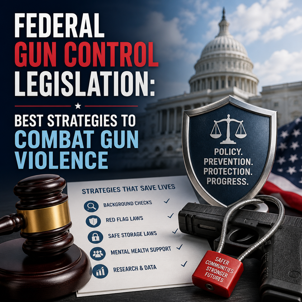 Illustration of Federal Gun Control Legislation: Best Strategies to Combat Gun Violence