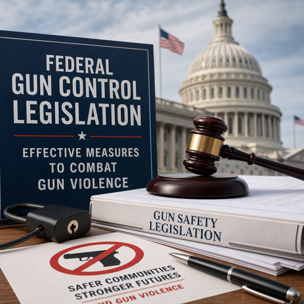 Illustration of Federal Gun Control Legislation: Effective Measures to Combat Gun Violence