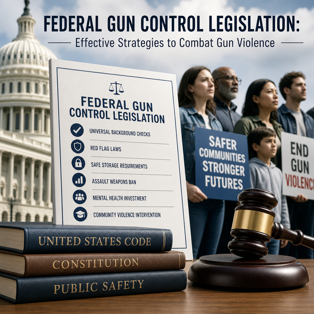 Additional Illustration of Federal Gun Control Legislation: Effective Strategies to Combat Gun Violence