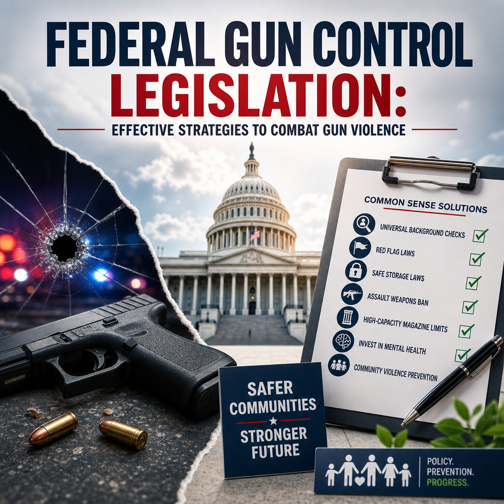 Illustration of Federal Gun Control Legislation: Effective Strategies to Combat Gun Violence