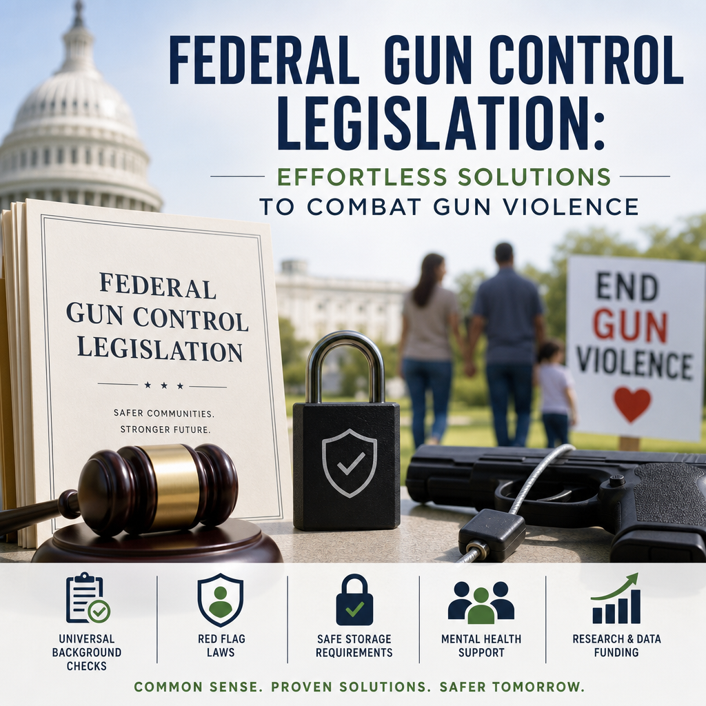 Additional Illustration of Federal Gun Control Legislation: Effortless Solutions to Combat Gun Violence