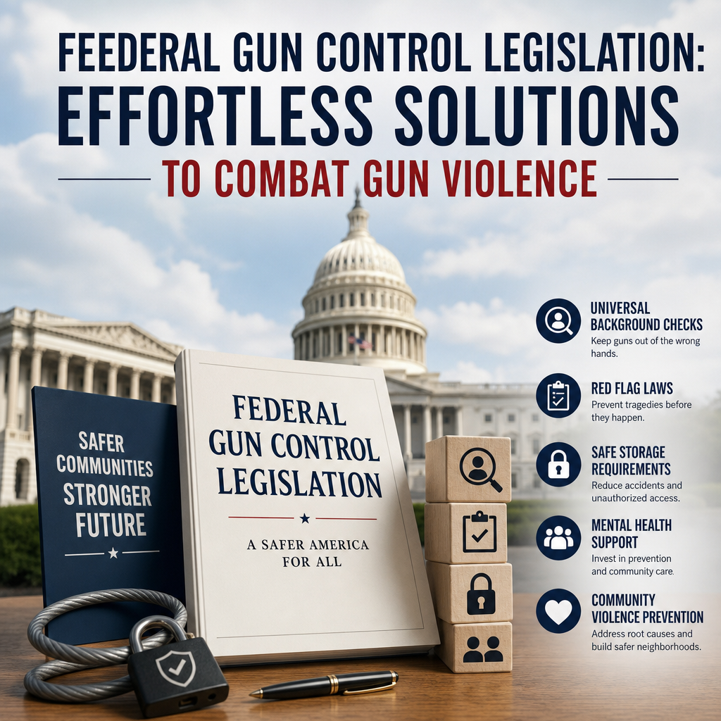 Illustration of Federal Gun Control Legislation: Effortless Solutions to Combat Gun Violence