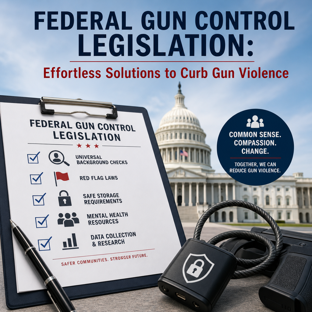 Additional Illustration of Federal Gun Control Legislation: Effortless Solutions to Curb Gun Violence
