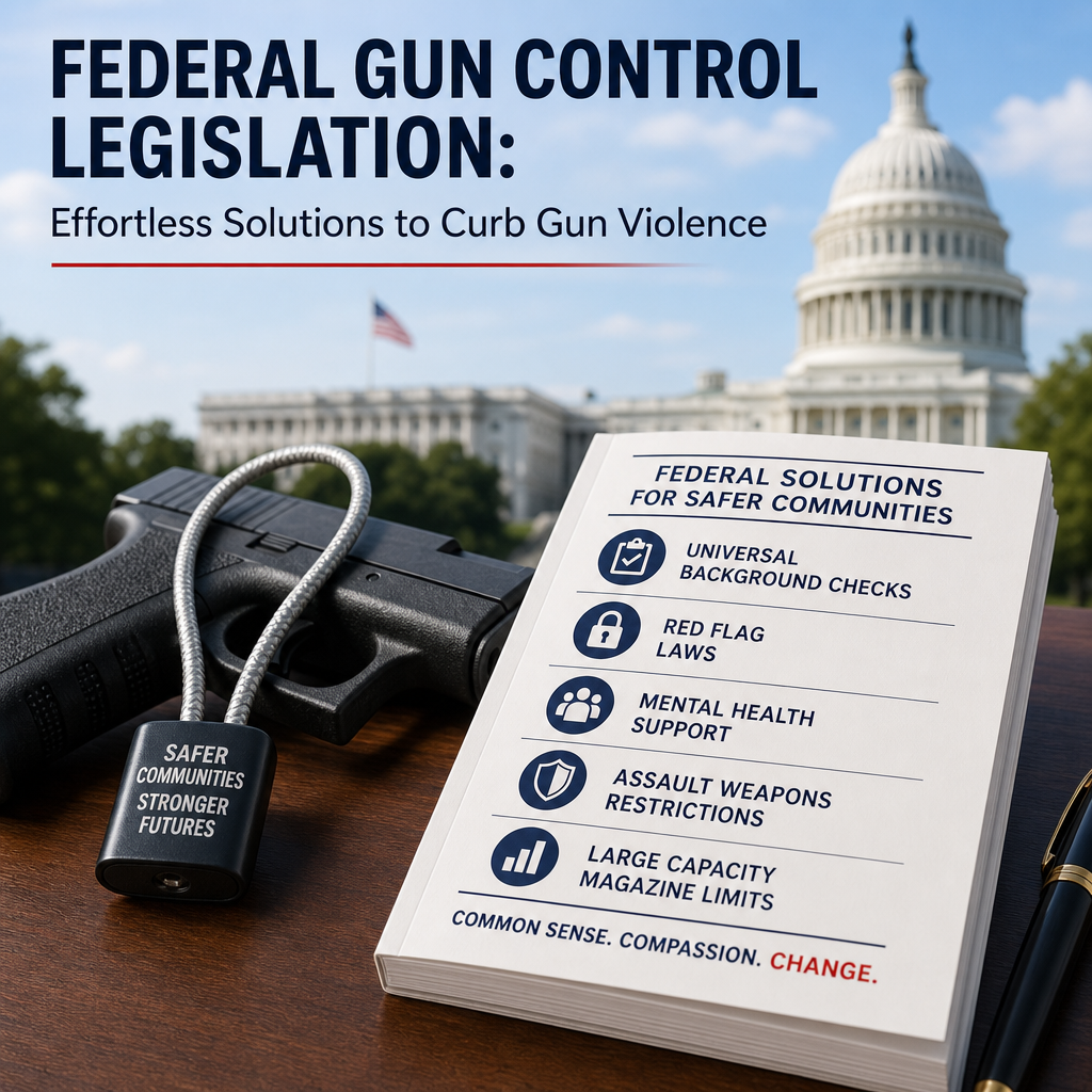 Additional Illustration of Federal Gun Control Legislation: Effortless Solutions to Curb Gun Violence