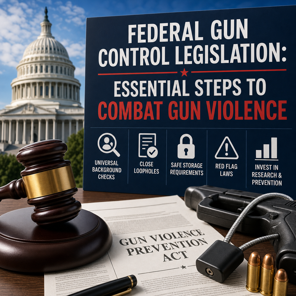 Additional Illustration of Federal Gun Control Legislation: Essential Steps to Combat Gun Violence