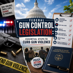 Illustration of Federal Gun Control Legislation: Essential Steps to Curb Gun Violence