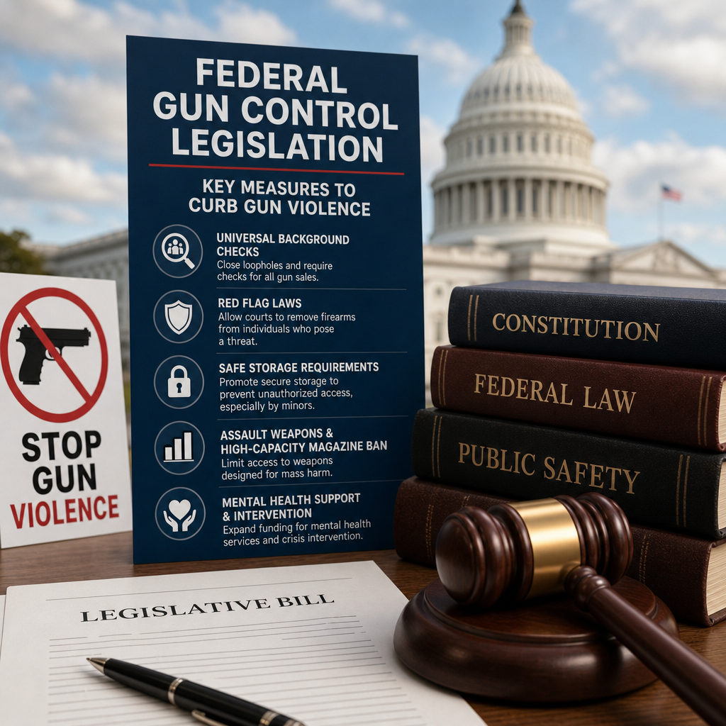 Additional Illustration of Federal Gun Control Legislation: Key Measures to Curb Gun Violence