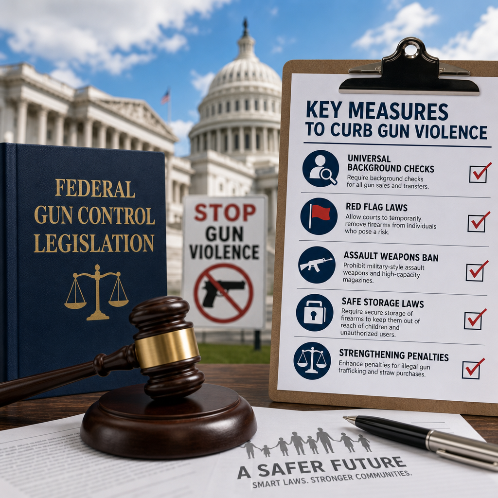 Additional Illustration of Federal Gun Control Legislation: Key Measures to Curb Gun Violence