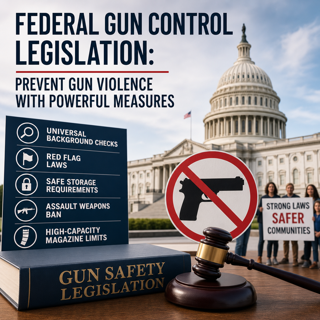 Additional Illustration of Federal Gun Control Legislation: Prevent Gun Violence with Powerful Measures