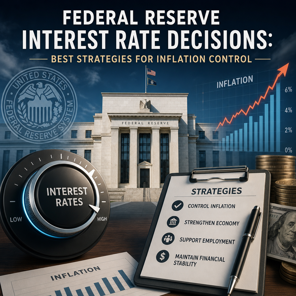 Illustration of Federal Reserve Interest Rate Decisions: Best Strategies for Inflation Control