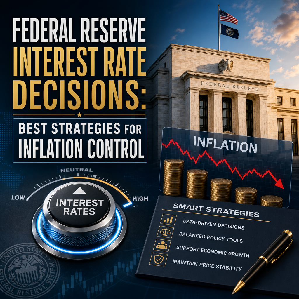 Illustration of Federal Reserve Interest Rate Decisions: Best Strategies for Inflation Control