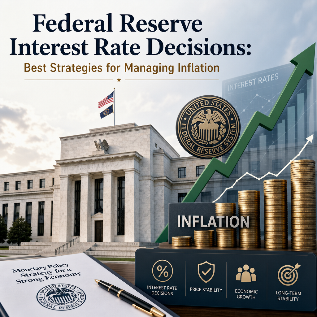 Illustration of Federal Reserve Interest Rate Decisions: Best Strategies for Managing Inflation