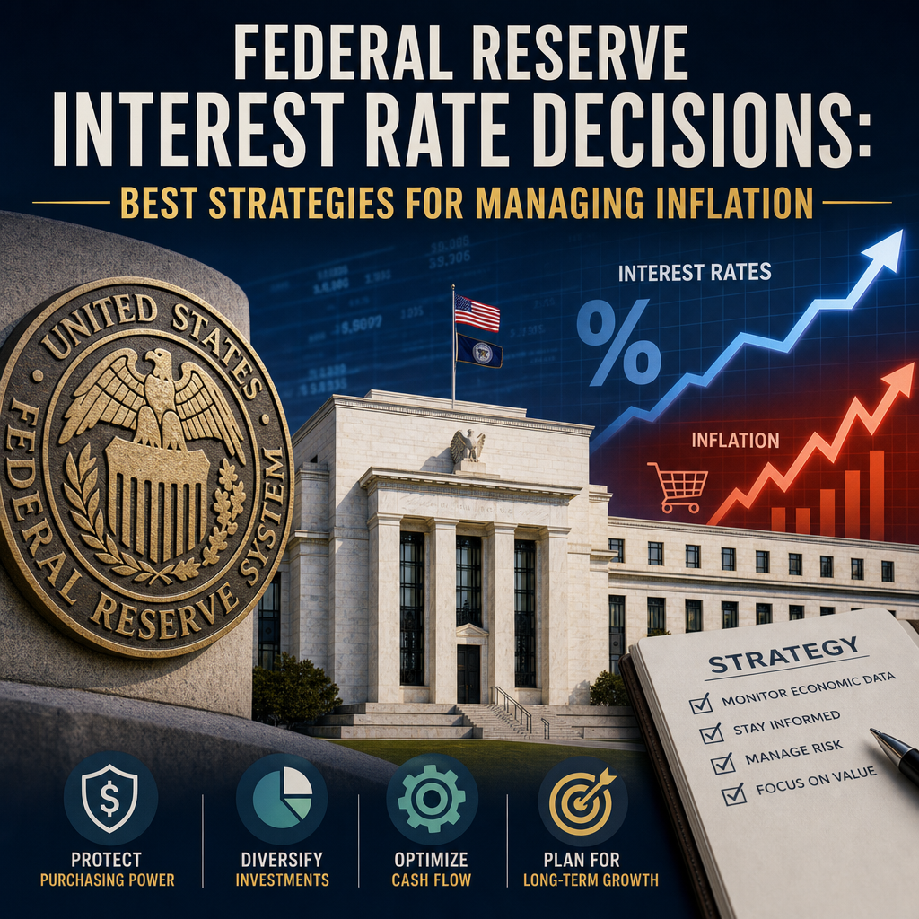Illustration of Federal Reserve Interest Rate Decisions: Best Strategies for Managing Inflation