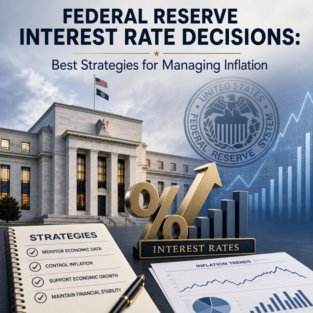 Illustration of Federal Reserve Interest Rate Decisions: Best Strategies for Managing Inflation