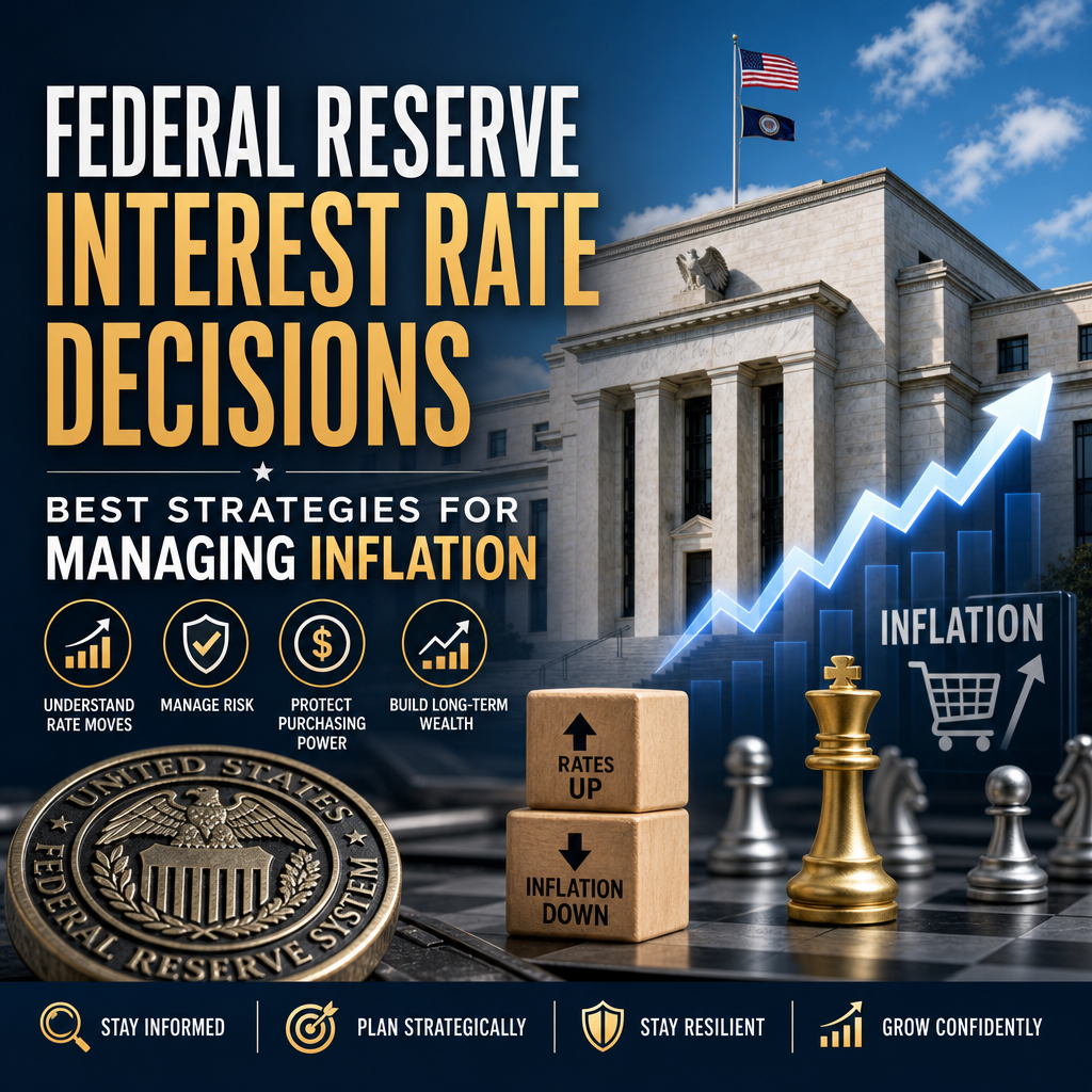 Illustration of Federal Reserve Interest Rate Decisions: Best Strategies for Managing Inflation