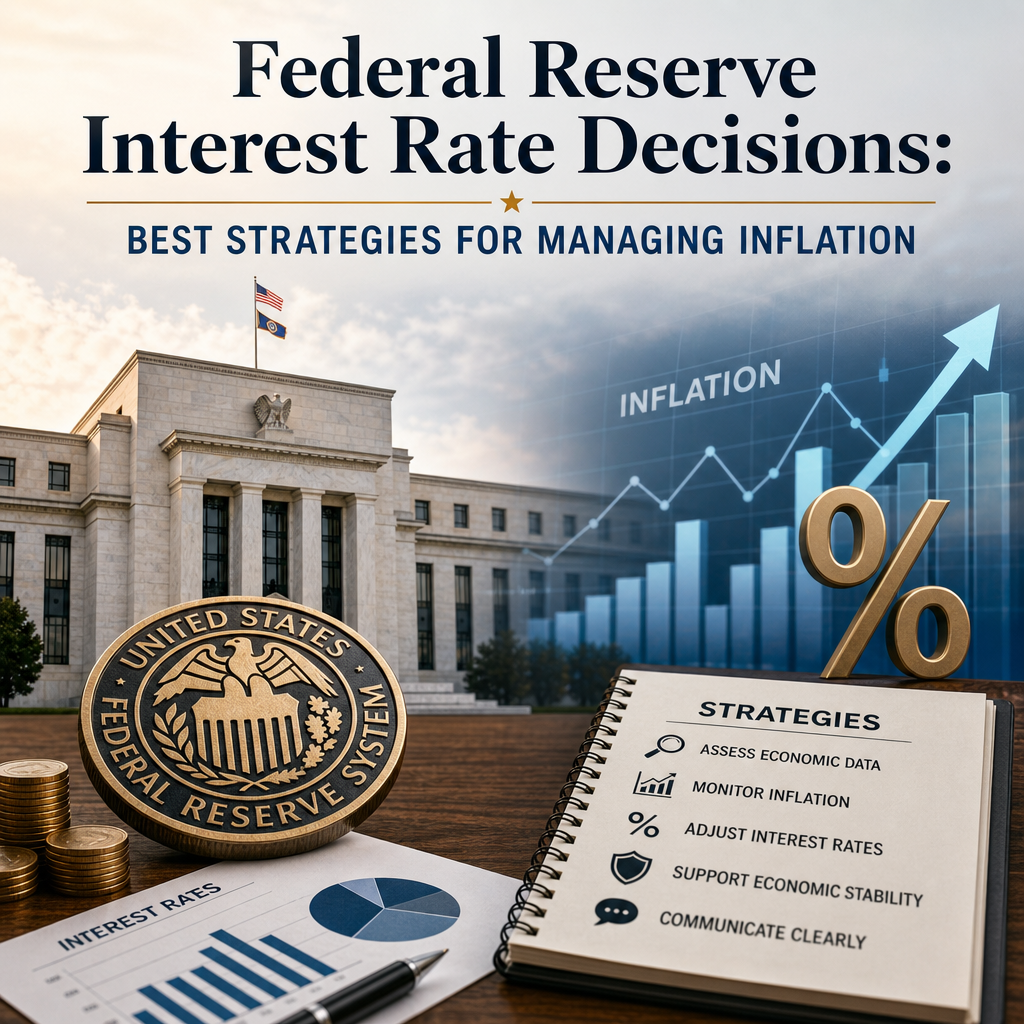 Illustration of Federal Reserve Interest Rate Decisions: Best Strategies for Managing Inflation