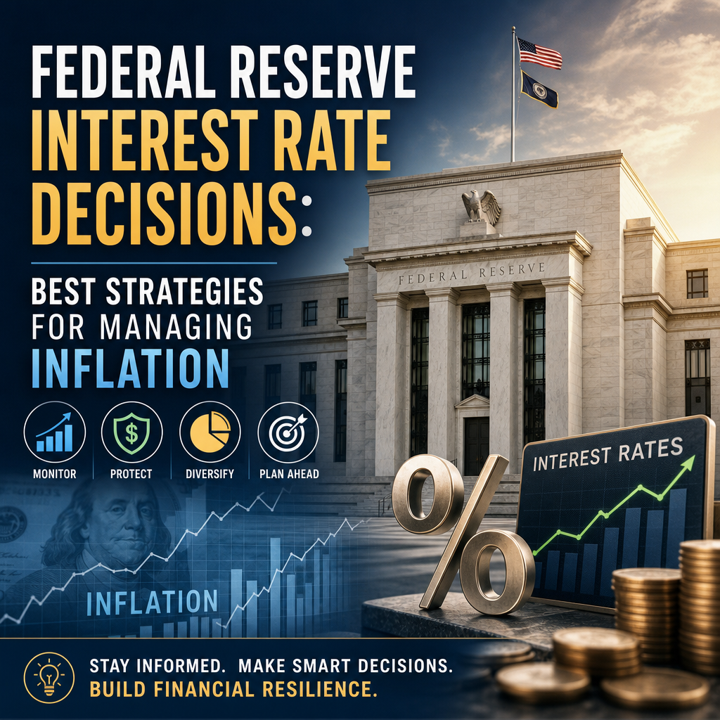Illustration of Federal Reserve interest rate decisions: Best Strategies for Managing Inflation