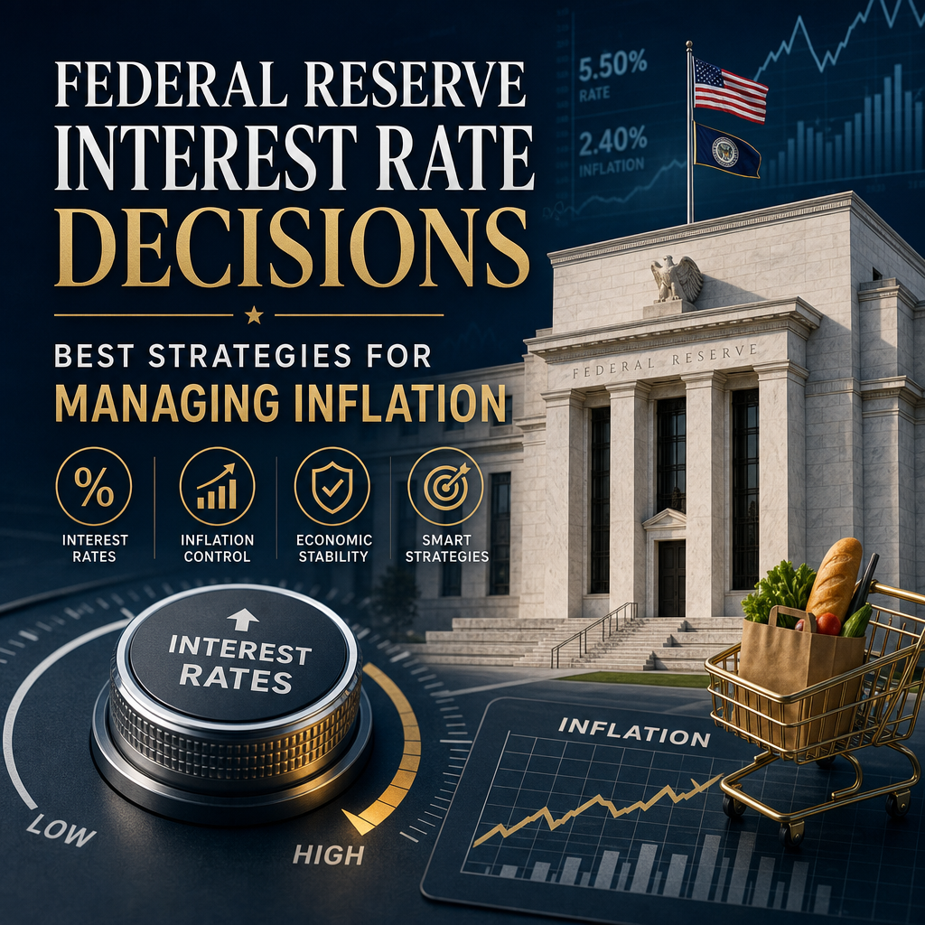 Illustration of Federal Reserve Interest Rate Decisions: Best Strategies for Managing Inflation