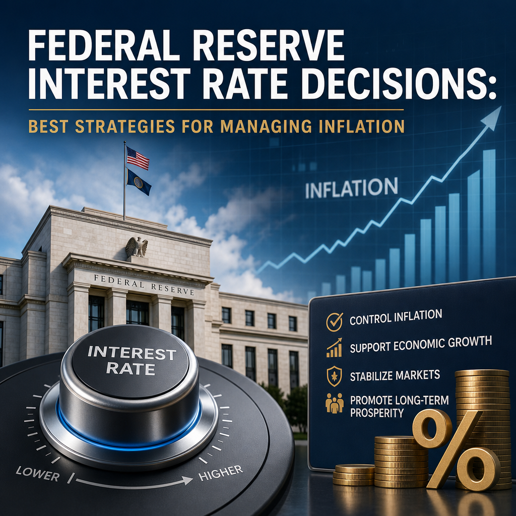 Illustration of Federal Reserve Interest Rate Decisions: Best Strategies for Managing Inflation