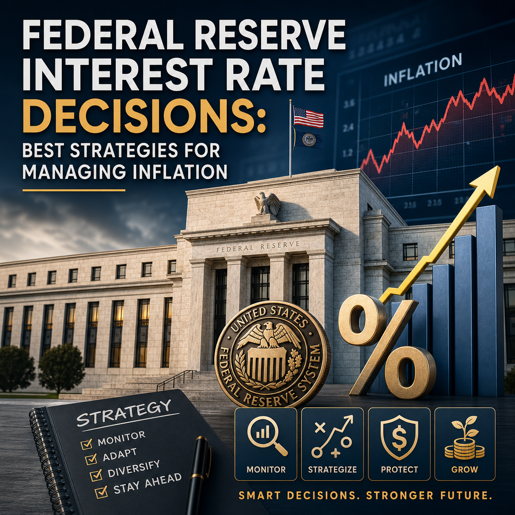 Illustration of Federal Reserve Interest Rate Decisions: Best Strategies for Managing Inflation